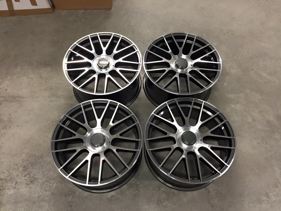 20″ Staggered lättmetallfälgar i AMG-stil – Gun Metal