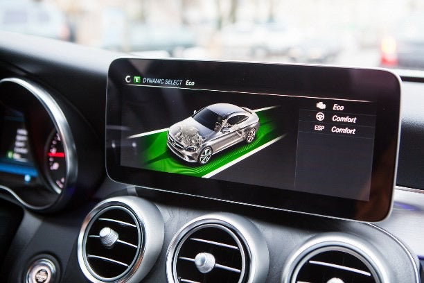 Multimedia Touchskärm för Mercedes C‑klass W205 / Mercedes‑Benz GLC X253 – 12,3″ | Trådlös CarPlay & Android Auto
