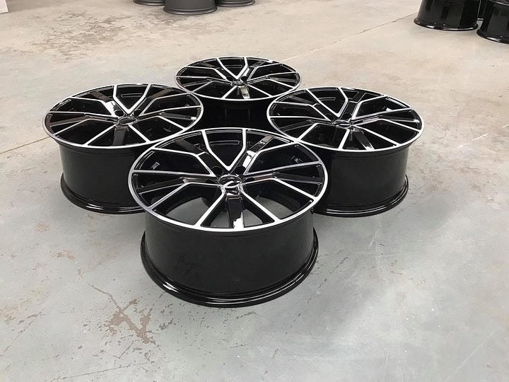 20-22" fälgar i RS6-stil – Black Machined