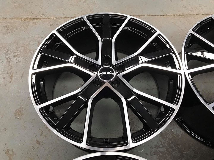 20-22" fälgar i RS6-stil – Black Machined