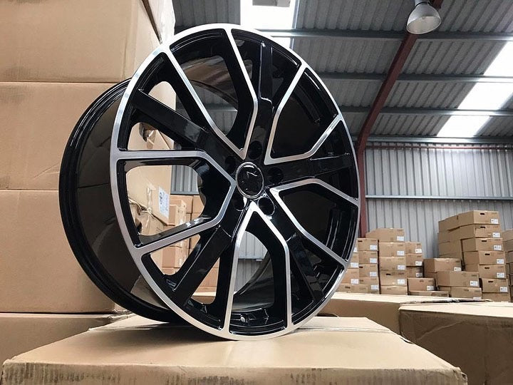 20-22" fälgar i RS6-stil – Black Machined