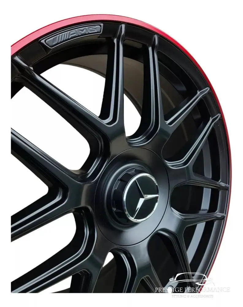 Lättmetallfälgar i AMG-stil - Röd kant 19-21 tum