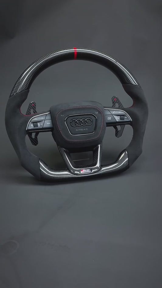 Sportratt i kolfiber - Kompatibel med flera Audi-modeller