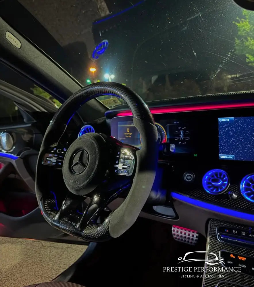 Sportratt i Kolfiber & Alcantara – Mercedes-kompatibel