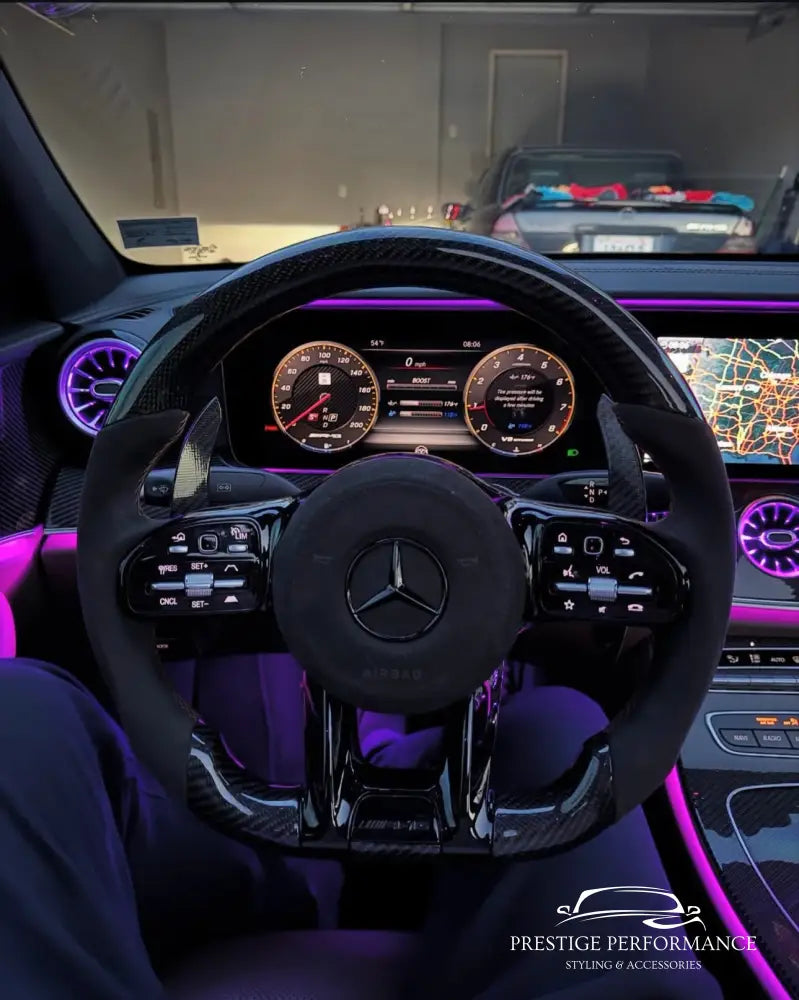 Sportratt i Kolfiber & Alcantara – Mercedes-kompatibel