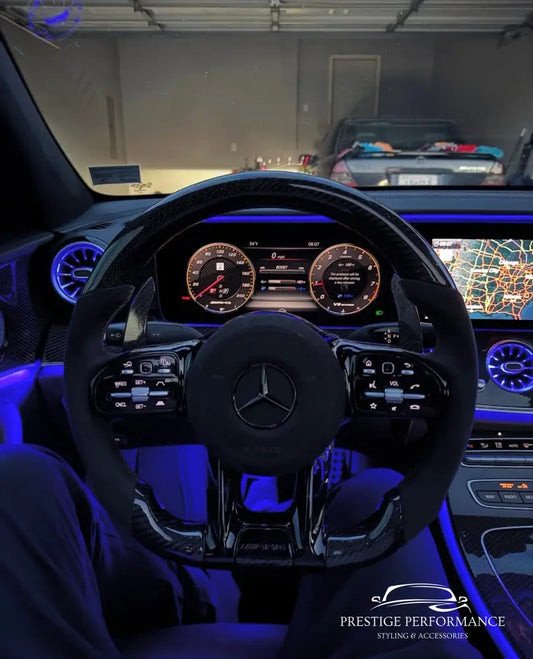 Sportratt i Kolfiber & Alcantara – Mercedes-kompatibel