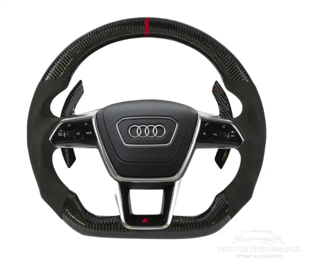 Sportratt i kolfiber - Kompatibel med Audi A6/S6/A7/S6/S7/RS6/RS7 2019 +