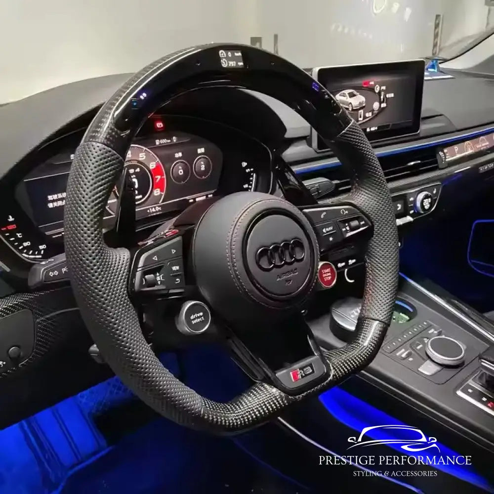 Sportratt i kolfiber med Audi R8 look (Passar alla Audi-modeller 2006