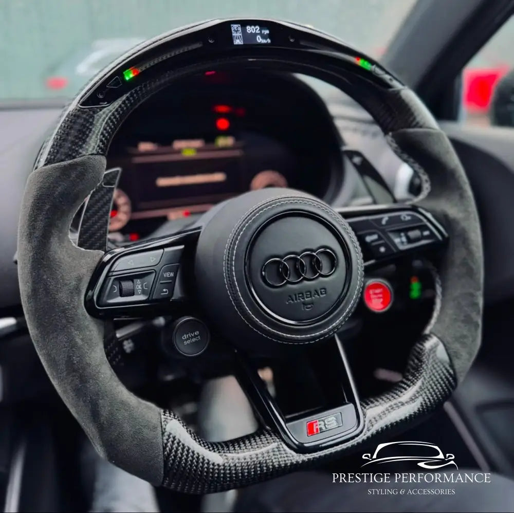 Sportratt i kolfiber med Audi R8 look (Passar alla Audi-modeller 2006