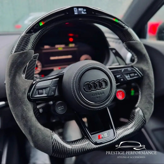 Sportratt i kolfiber med Audi R8 look (Passar alla Audi-modeller 2006