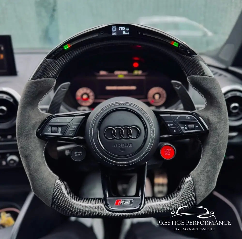 Sportratt i kolfiber med Audi R8 look (Passar alla Audi-modeller 2006