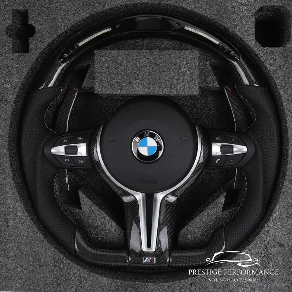 Sportratt i Kolfiber med LED-display – Passar BMW F‑ och G‑serien