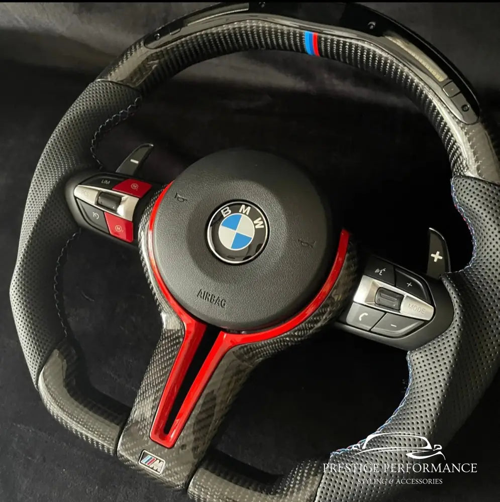 Sportratt i Kolfiber med LED-display – Passar BMW F‑ och G‑serien