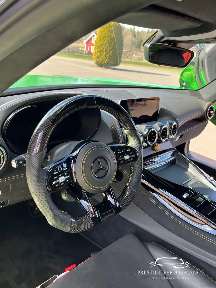 Sportratt med kolfiber & LED-display – Mercedes-kompatibel