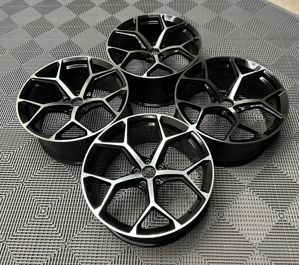 20" Lättmetallfälgar i RS6-stil – Svart/Silver