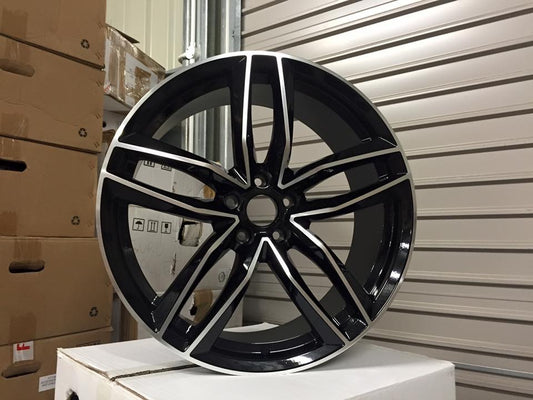20″ RS6 C Style fälgar – Gloss Black Machined