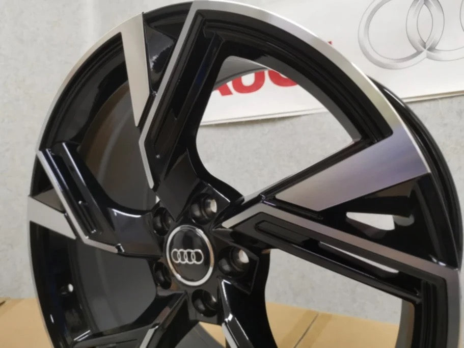 Premium Lättmetallfälgar i RS6-stil - Black Diamond Cut design 20-22 tum