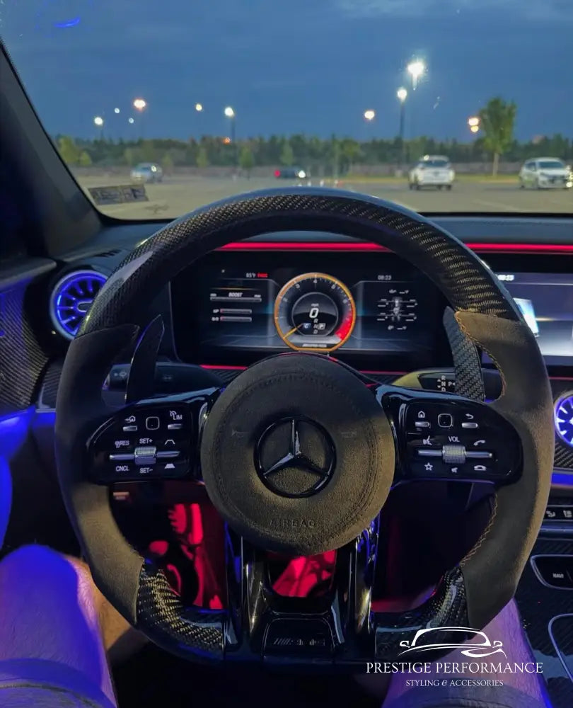 Sportratt i Kolfiber & Alcantara – Mercedes-kompatibel