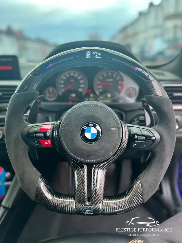 Sportratt i Kolfiber & alcantara – Passar BMW F‑ och G‑serien